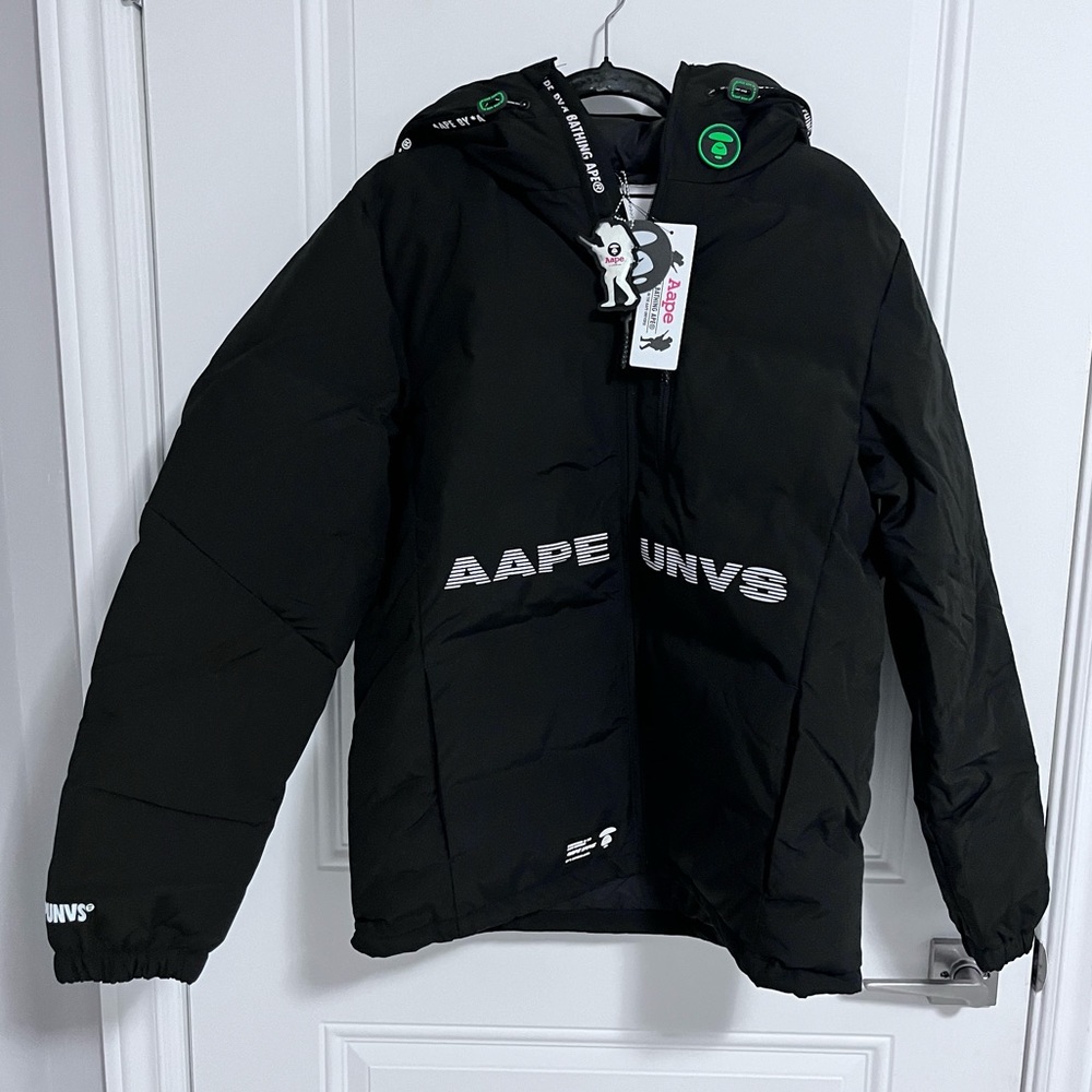 NWT-AAPE by A Bathing Ape (BAPE) Hooded Down Coat - Men L/Women XL